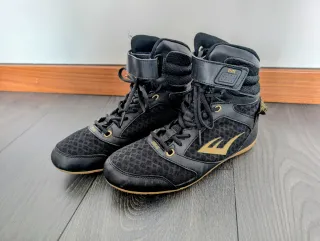 Botas de Boxeo Everlast Mujer Negras y Doradas T38