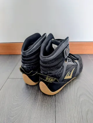 Botas de Boxeo Everlast Mujer Negras y Doradas T38