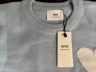 Jerséis Ami Paris Beige y Azul