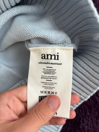 Jerséis Ami Paris Beige y Azul