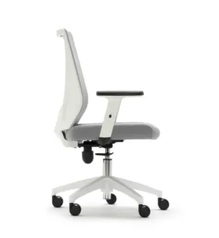 Silla de oficina ergonómica gris