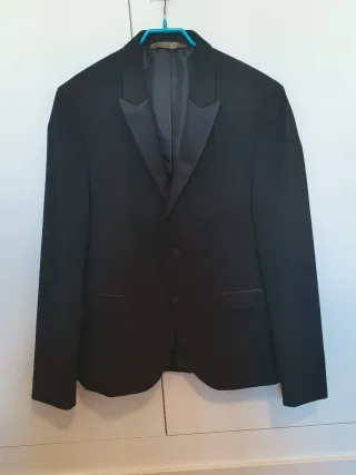 Americana de vestir hombre negra