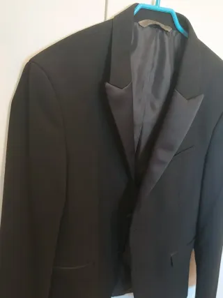 Americana de vestir hombre negra