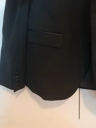 Americana de vestir hombre negra