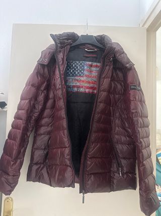 Chaqueta plumífero Frieda & Freddies remolacha