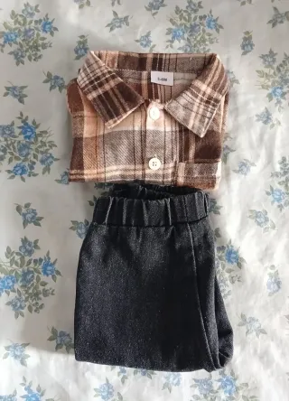 Conjunto Camisa y Pantalón Vaquero Niño 3-6M