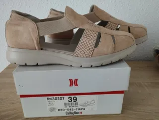 Sandalias Callaghan Mujer Beige
