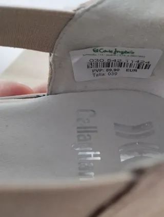 Sandalias Callaghan Mujer Beige