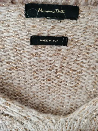 Jersey Massimo Dutti Lana Beige