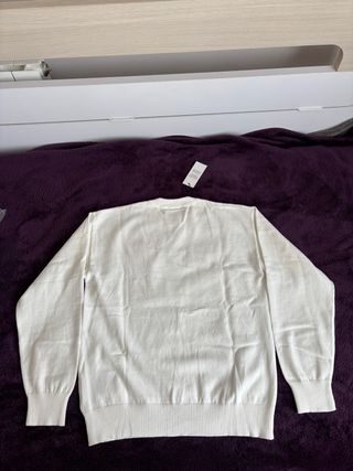 Jersey Ami Paris Blanco Corazón Rojo