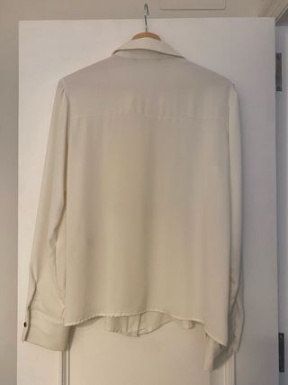 Blusa Zara Blanca Talla S nueva
