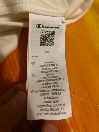 Felpa Champion bianca/panna donna