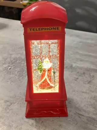 Cabina Telefonica Natalizia LED Lumineo