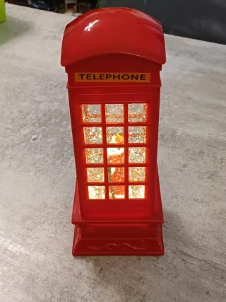 Cabina Telefonica Natalizia LED Lumineo