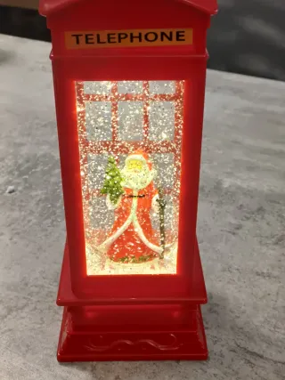 Cabina Telefonica Natalizia LED Lumineo