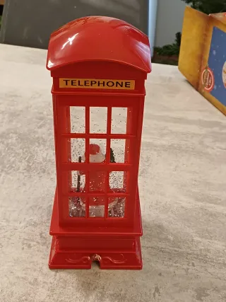 Cabina Telefonica Natalizia LED Lumineo