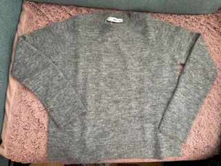 Sudadera Mango Gris Talla XS
