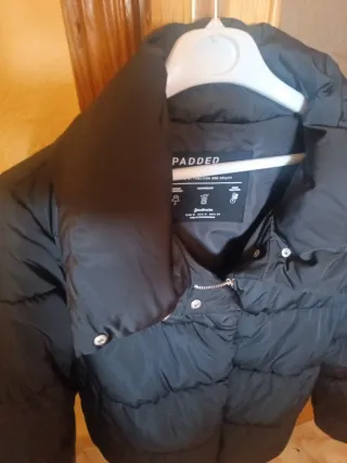 Cazadora Stradivarius negra mujer invierno