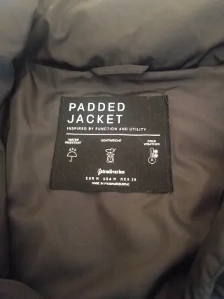 Cazadora Stradivarius negra mujer invierno