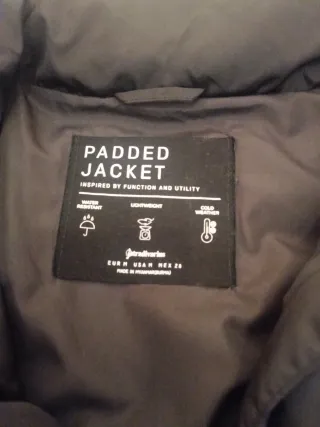 Cazadora Stradivarius negra mujer invierno