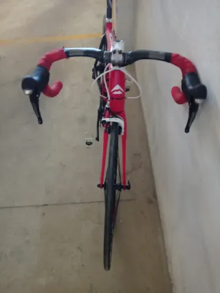 Bicicleta Carretera Carbono Merida Roja