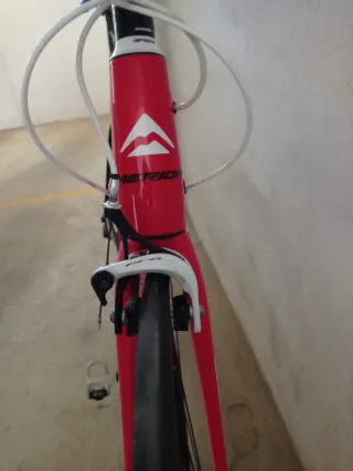 Bicicleta Carretera Carbono Merida Roja