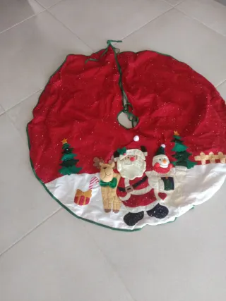 Alfombra de Navidad Santa Claus y Reno