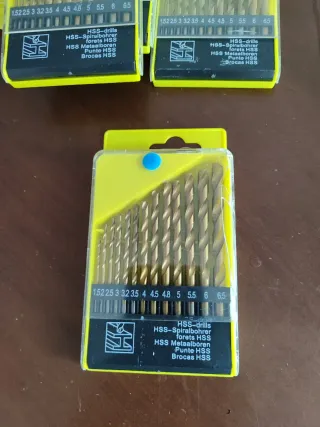 Estuche 13 brocas HSS nuevo a estrenar