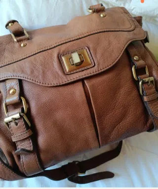 Bolso Piel Zara Edición Limitada Camel