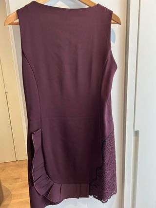 Vestido fiesta Bimba y Lola morado Talla S
