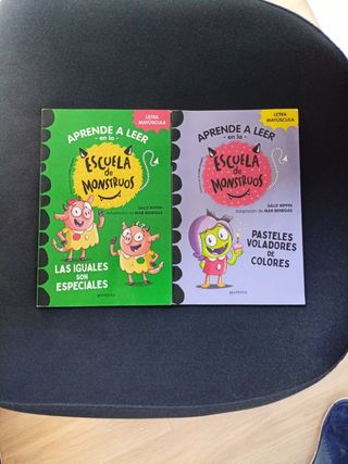 2 Libros "Escuela de Monstruos" - Ed. Montena