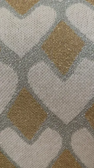 Maglia Sun68 tg S cuori oro e rosa