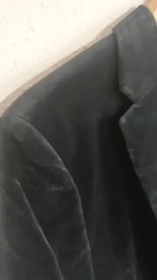 Blazer terciopelo Zara azul