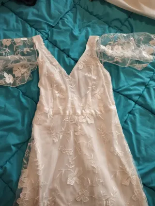 Vestido de Novia Encaje Flores