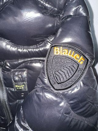 Piumino blauer nero con cappuccio