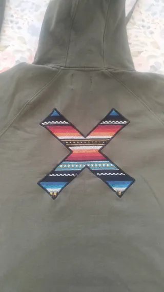 Sudadera Blue Banana Talla M Verde Patch X