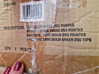 Árbol Navidad 120cm 250 Puntas