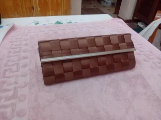 Zapatos y bolso de fiesta bronce talla 37