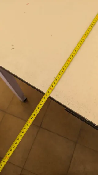 Mesa de madera extensible rosa