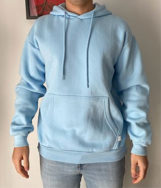 Sudadera Bershka azul básica