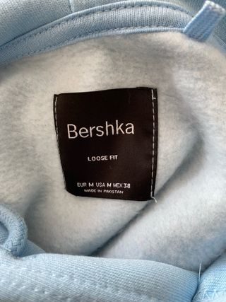 Sudadera Bershka azul básica