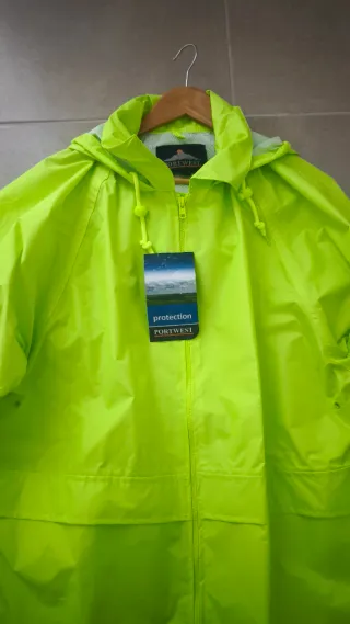 Chubasquero cortavientos Portwest amarillo Talla L