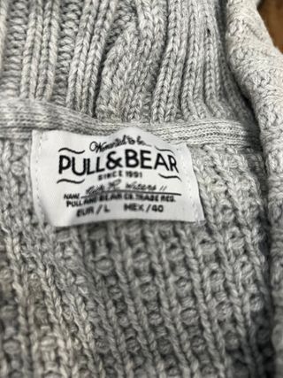Cárdigan Pull&Bear gris talla L