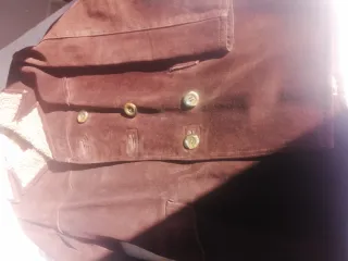 Abrigo piel forro borreguito vintage