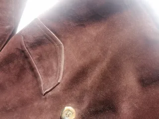 Abrigo piel forro borreguito vintage