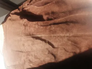 Abrigo piel forro borreguito vintage