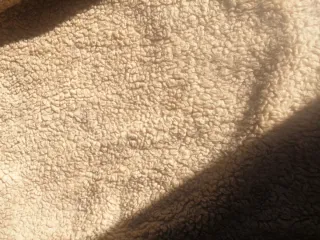 Abrigo piel forro borreguito vintage