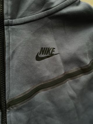 Felpa Nike con cappuccio zip blu/grigio