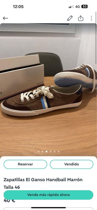 Zapatillas El Ganso Handball Marrón Talla 46