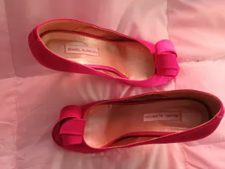 Zapatos de fiesta Angel Alarcón tacón rosa